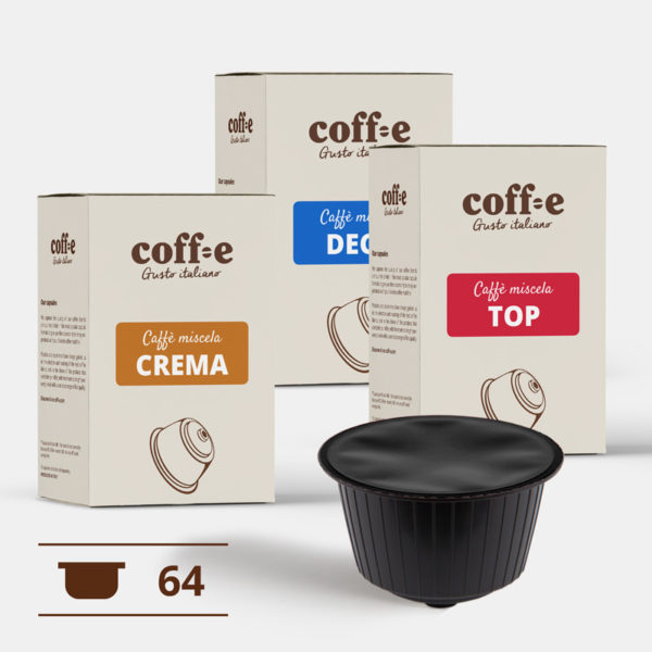 Capsule compatibili Nestlé Dolce Gusto® - Miscele Caffè Robusta, Arabica e Caffè decaffeinato – Coff-e