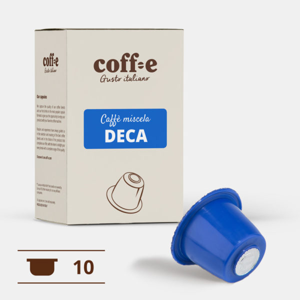 Capsule compatibili Nespresso® - Caffè Decaffeinato torrefatto artigianalmente – Coff-e