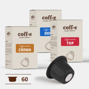 Kit degustazione caffè Nespresso ® - miscele di caffè arabica, robusta e deca disponibili nelle nostre capsule compatibili - COFF-E