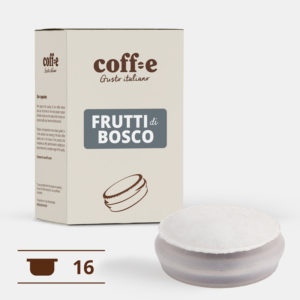 Capsule per macchine da caffè gusto frutti di bosco - tutta la qualità dei nostri prodotti artigianali nel formato di capsula Coff-e System - COFF-E