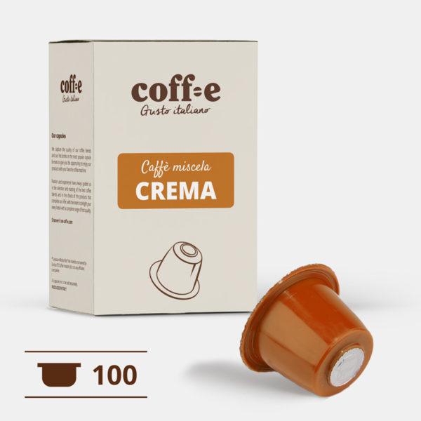 100 capsule caffè robusta compatibili Nespresso® - caffè torrefatto artigianalmente nel nostro stabilimento di Vicenza - COFF-E