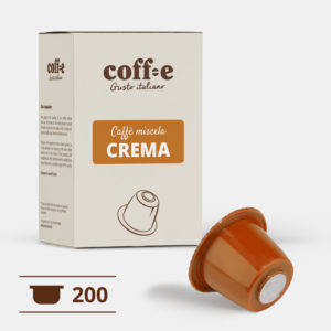 200 capsule caffè robusta compatibili Nespresso® - caffè torrefatto artigianalmente nel nostro stabilimento di Vicenza - COFF-E