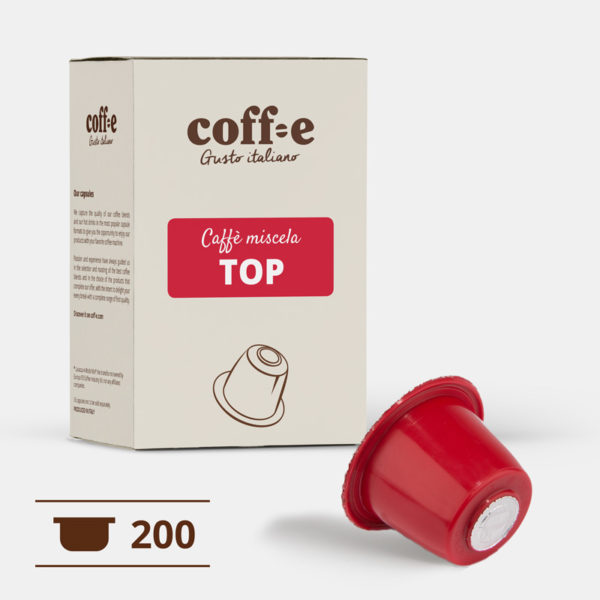 200 capsule caffè arabica compatibili Nespresso® - caffè torrefatto artigianalmente nel nostro stabilimento di Vicenza - COFF-E