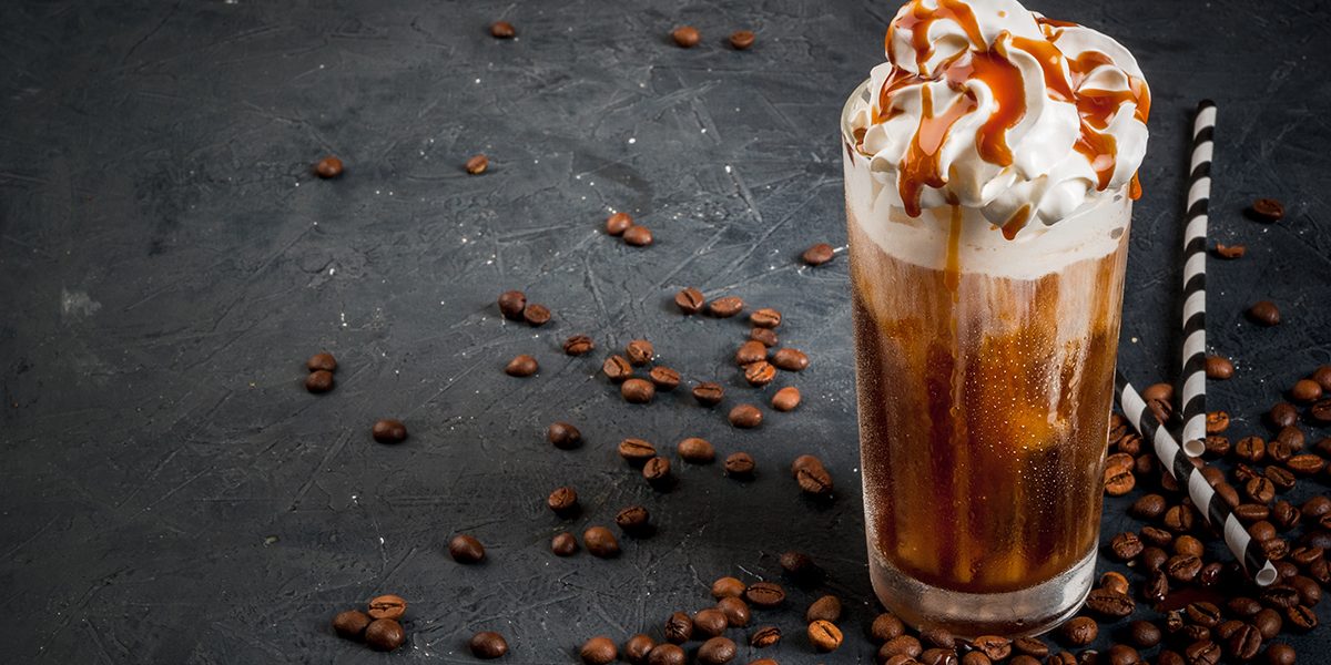 Granita al caffè con panna Granita al caffè con panna