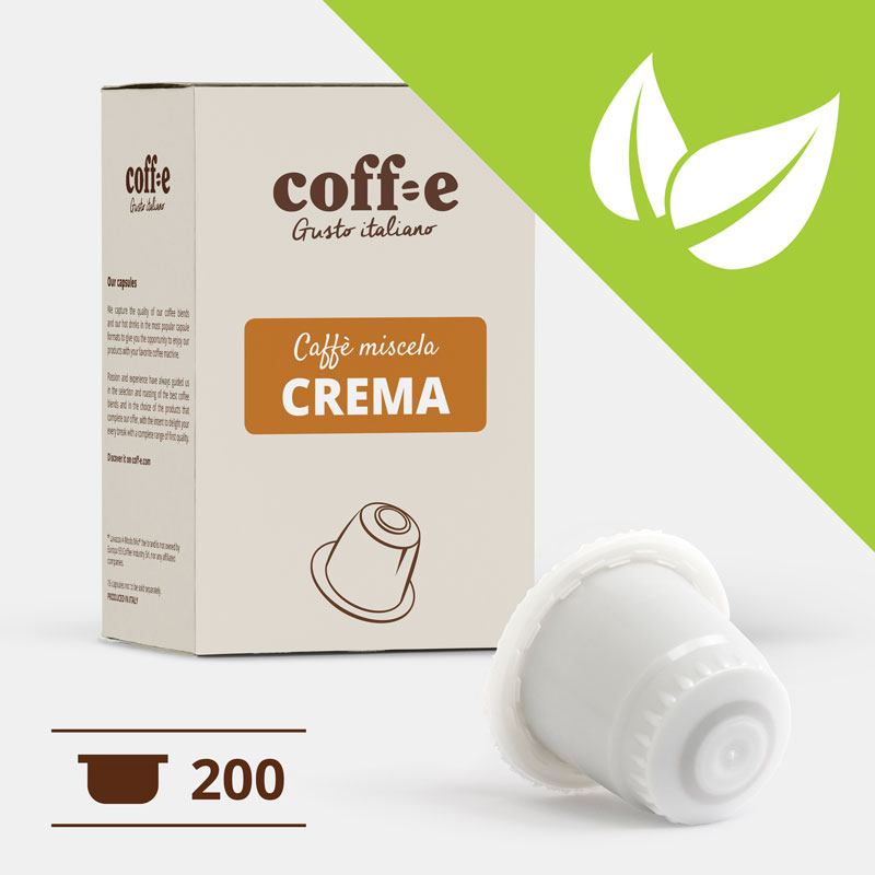 200 capsule compostabili Nespresso ®