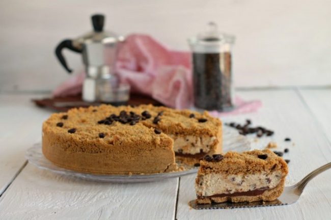 Sbriciolata al caffè senza cottura