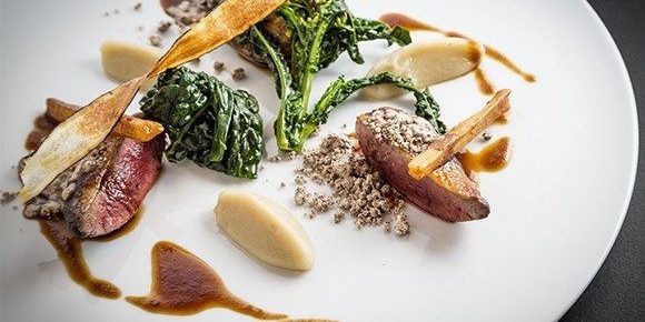 Piccione, scorzanera e caffè | Marco Martini